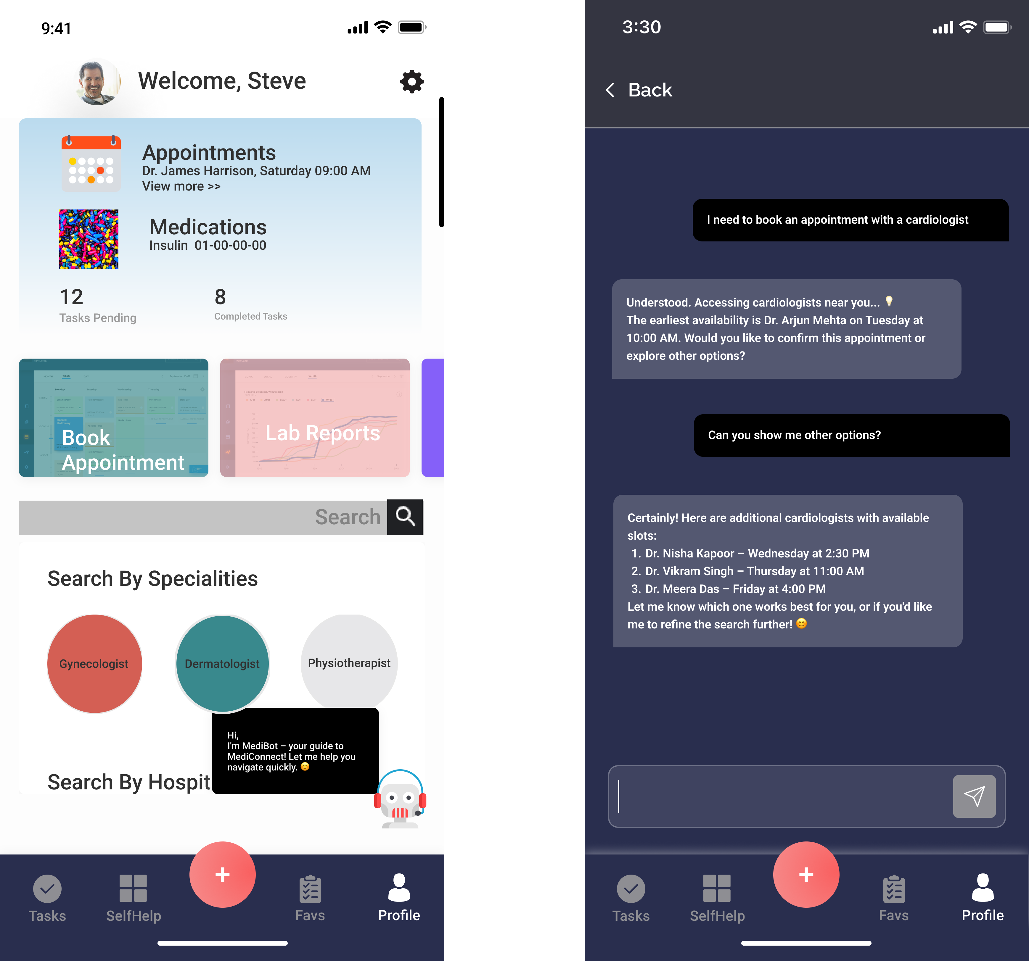 Medico Chatbot Interface